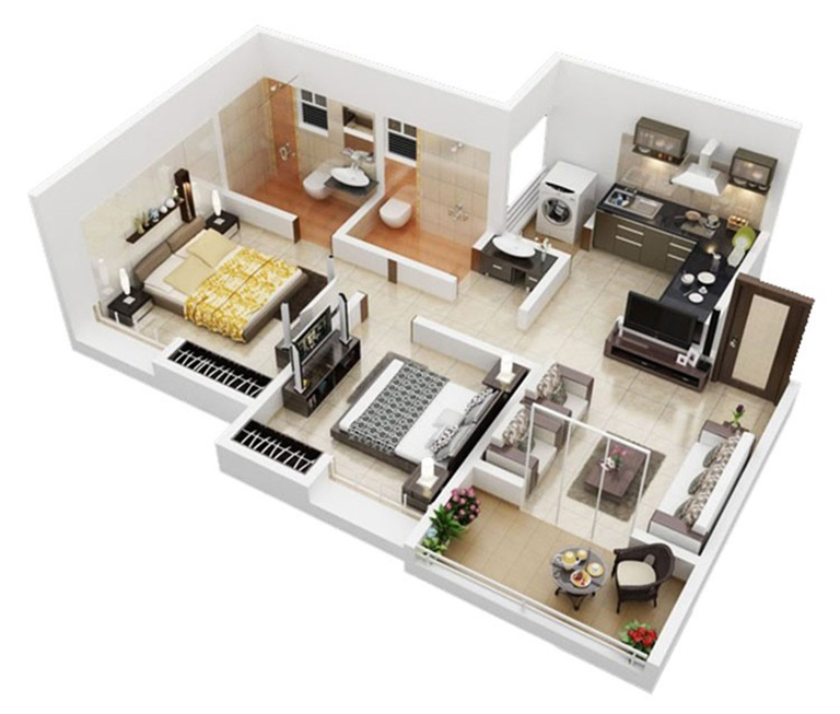 Cách tính diện tích căn hộ chung cư